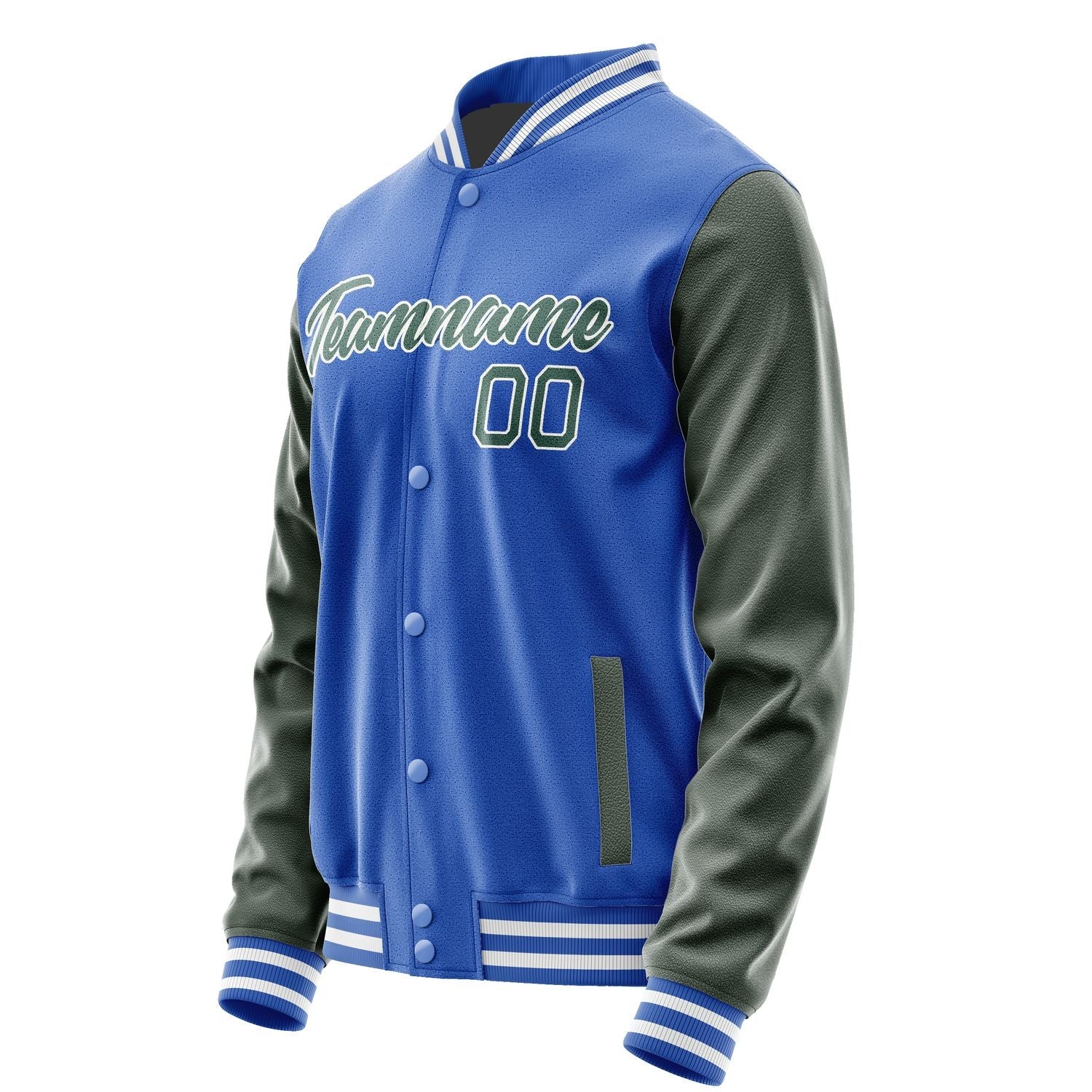 Custom Sky Blue Blue Green Jacket JA0909270917B21727