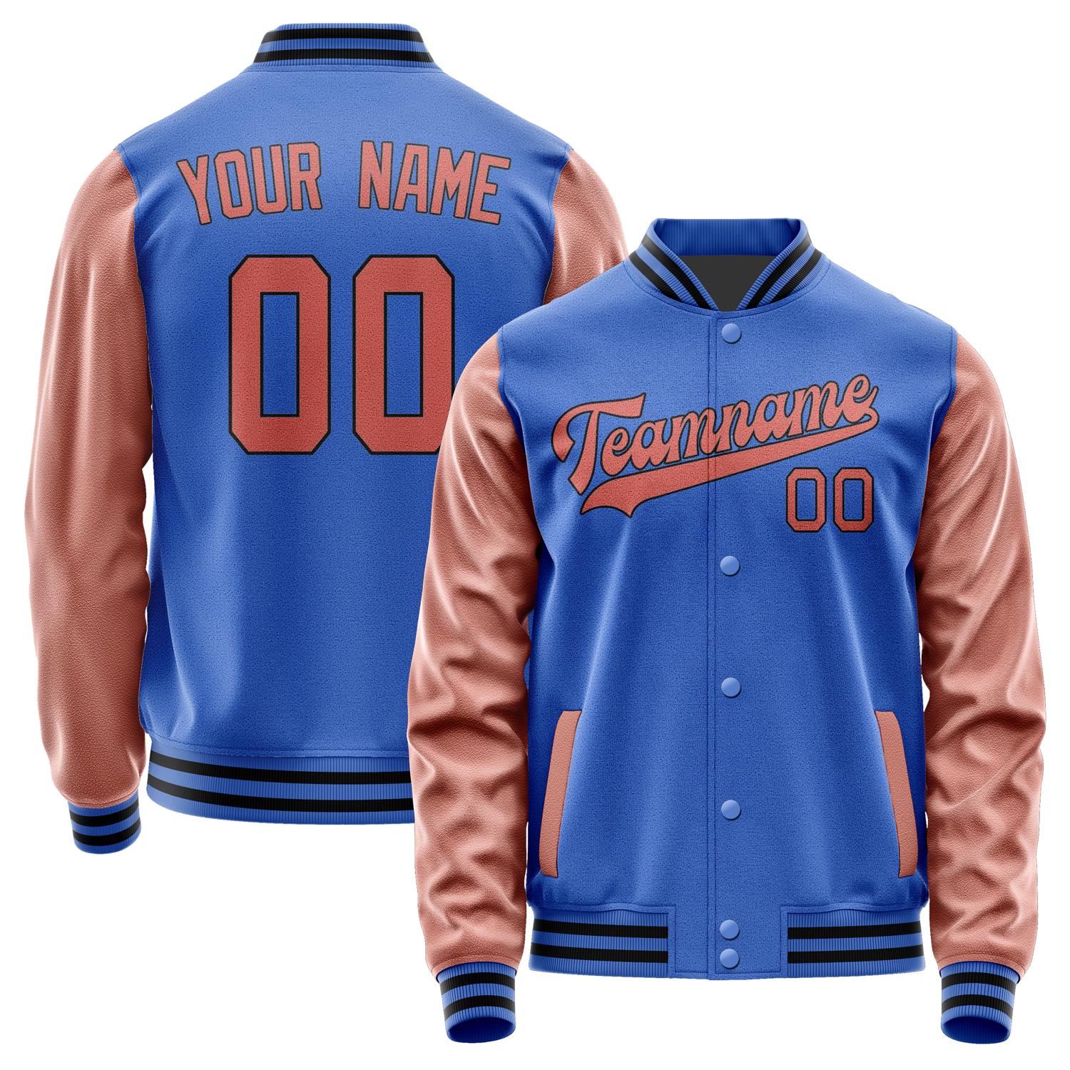 Custom Sky Blue Copper Rose Jacket JA0909290917B31729