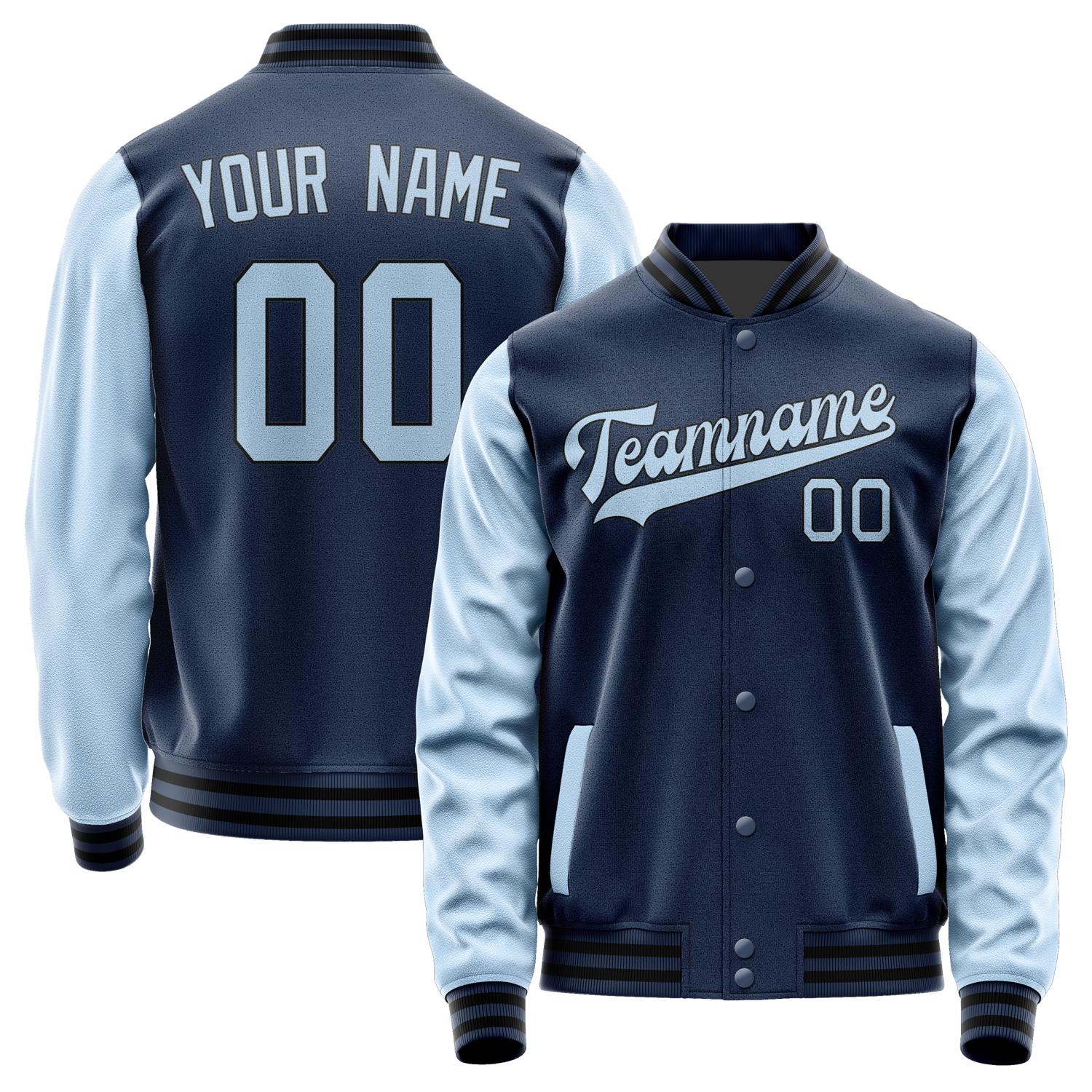 Custom Blue Light Blue Jacket JA1010081017B31708
