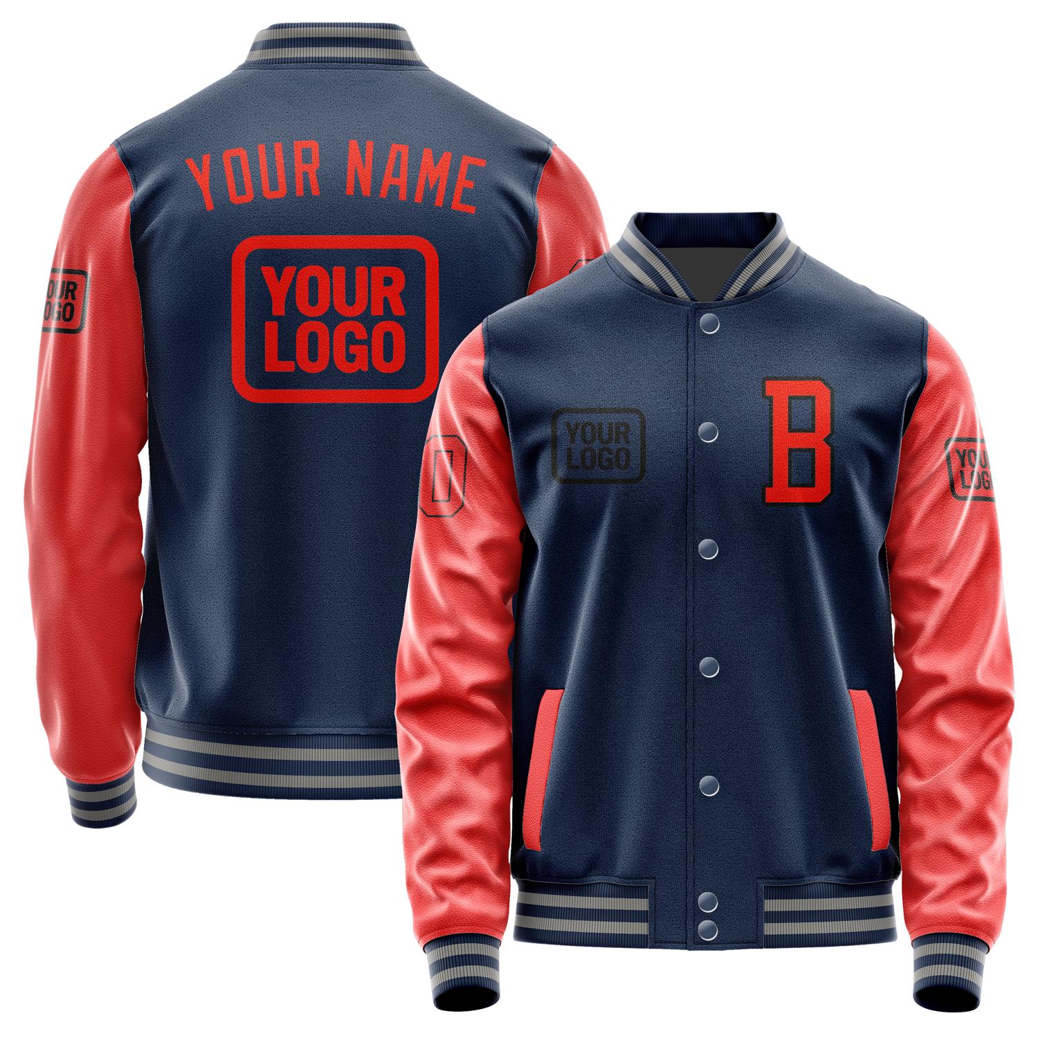 Custom Blue Orange Red Jacket JA101012100417121217