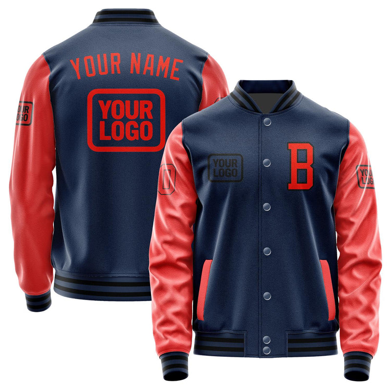 Custom Blue Orange Red Jacket JA101012101717121217