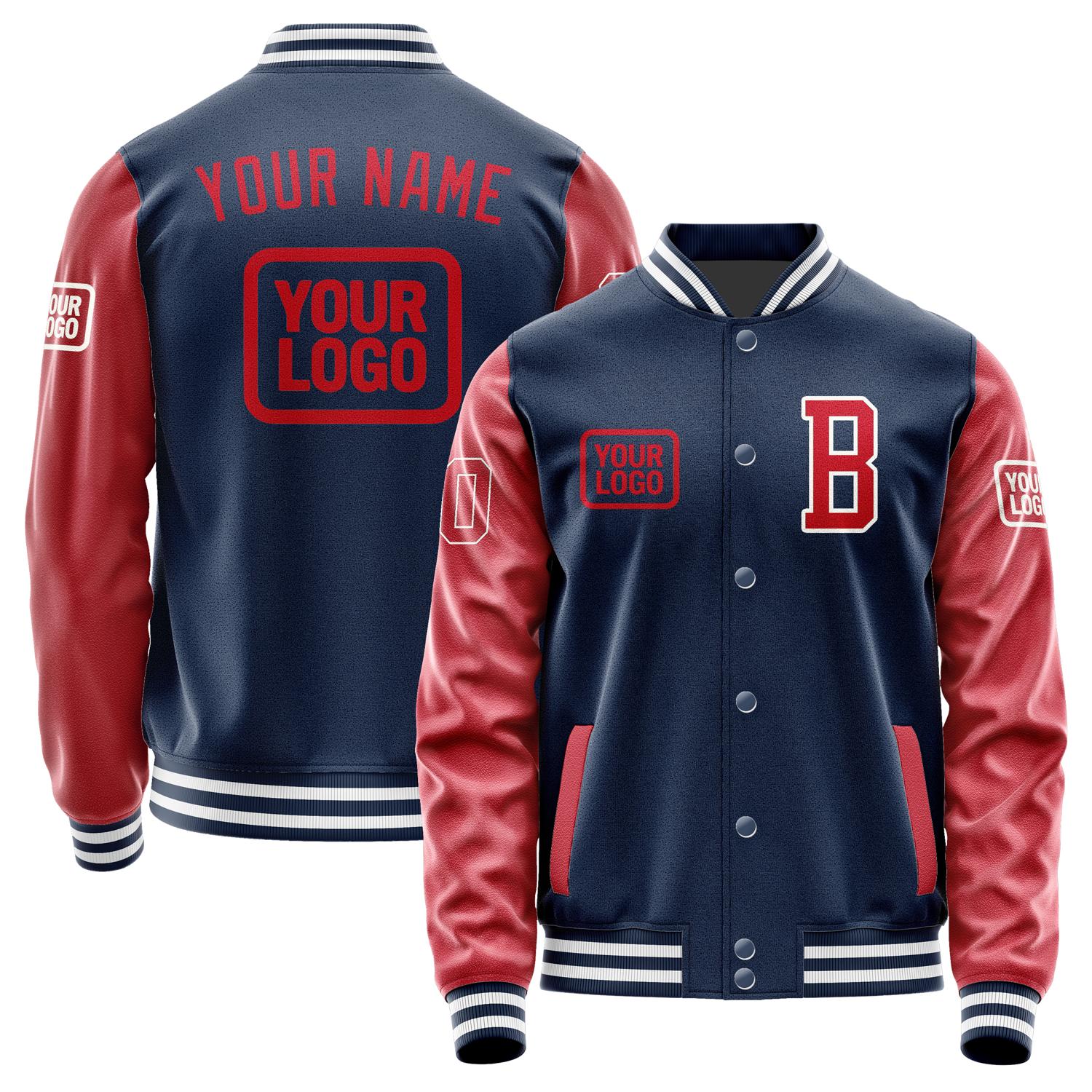 Custom Blue Red Jacket JA101014101818141418