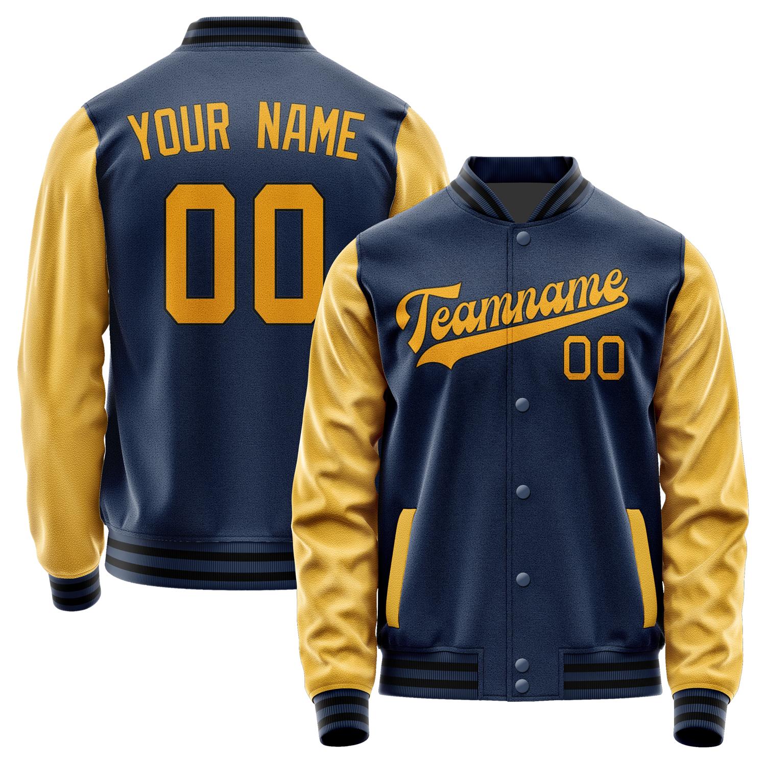 Custom Blue Yellow Jacket JA1010191017B31719
