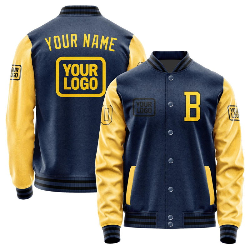 Custom Blue Gold Jacket JA101030101717303017