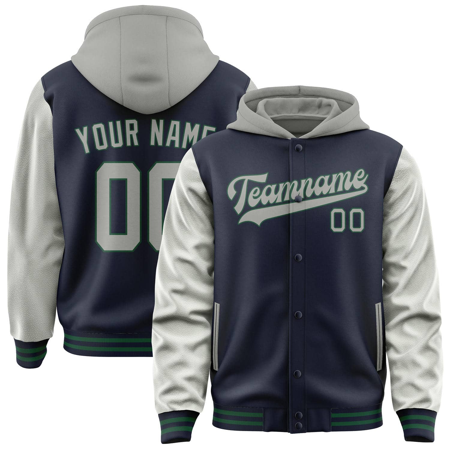 カスタムネイビーグレージャケット