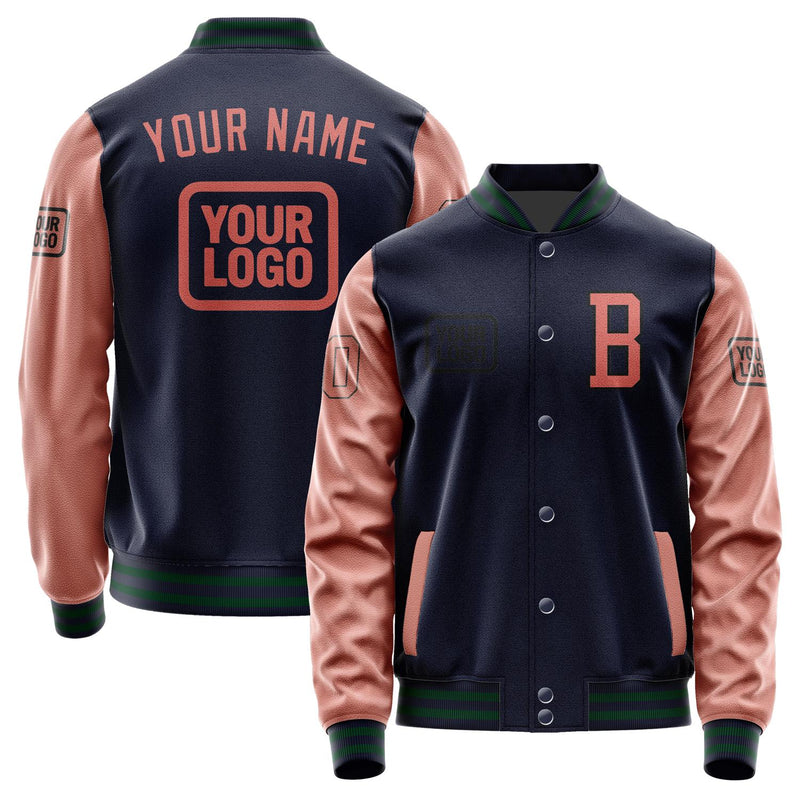 Custom Navy Copper Rose Jacket JA111129110517292917