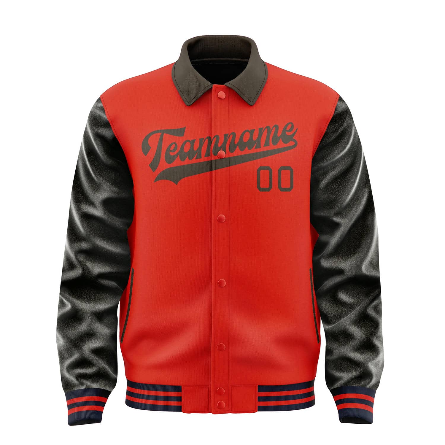 カスタムオレンジレッドブラウンジャケット