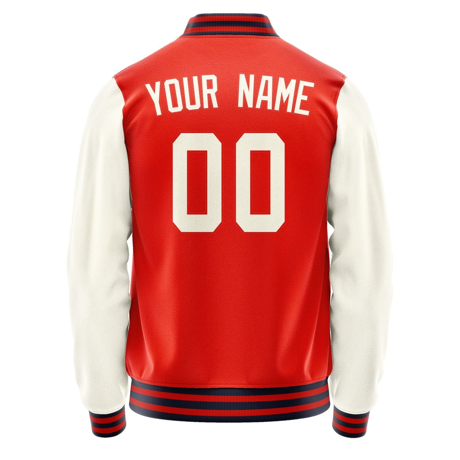Custom Orange Red Cream Jacket JA1212031112B31203