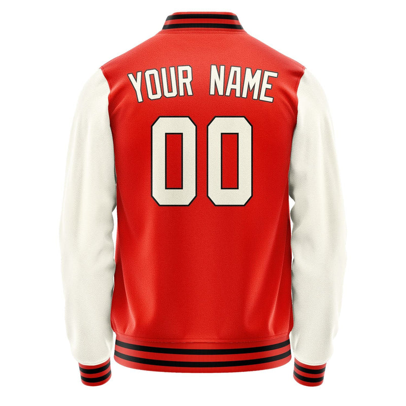 Custom Orange Red Cream Jacket JA1212031217B31703