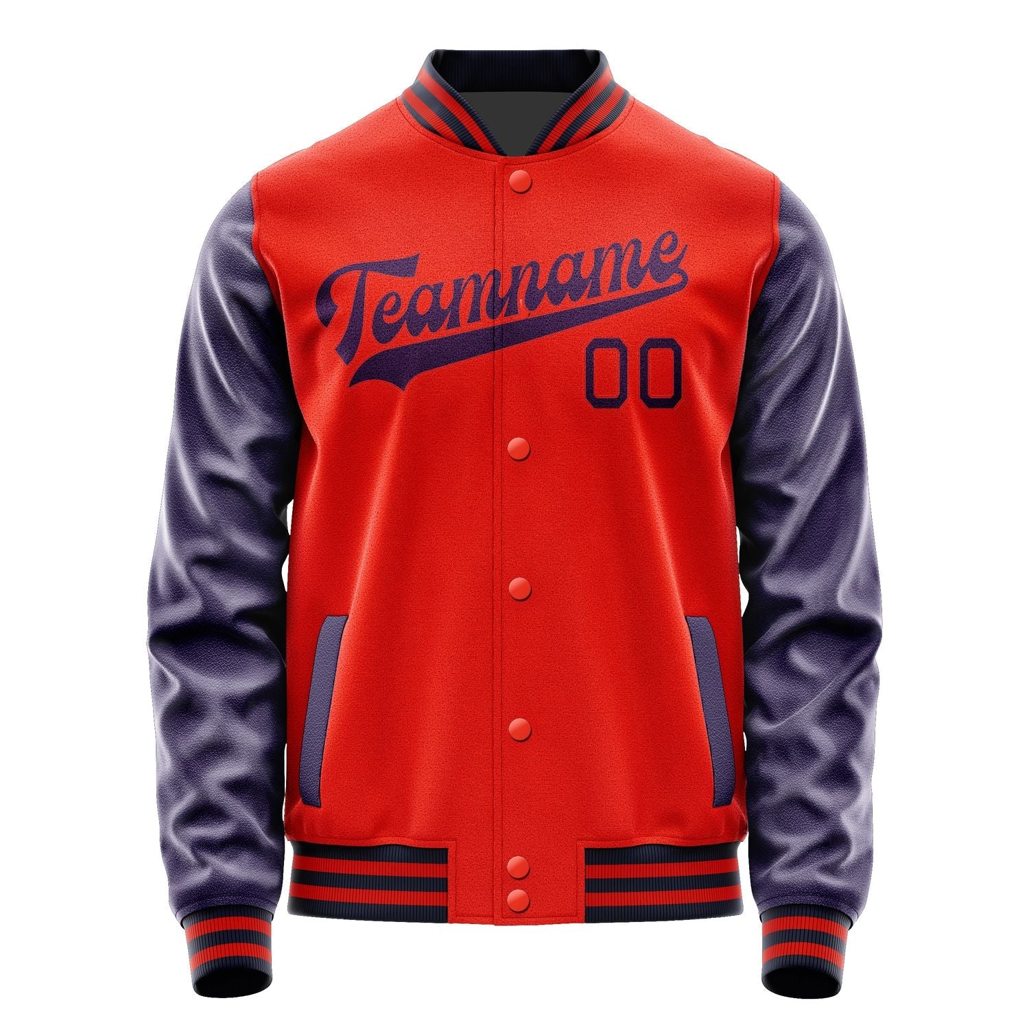 Custom Orange Red Purple Jacket JA1212071112B31207