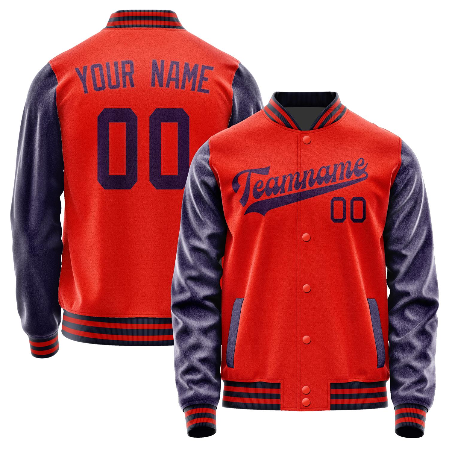 Custom Orange Red Purple Jacket JA1212071112B31207
