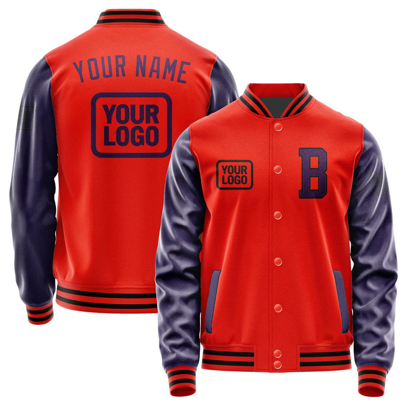 Custom Orange Red Purple Jacket JA121207121717070717