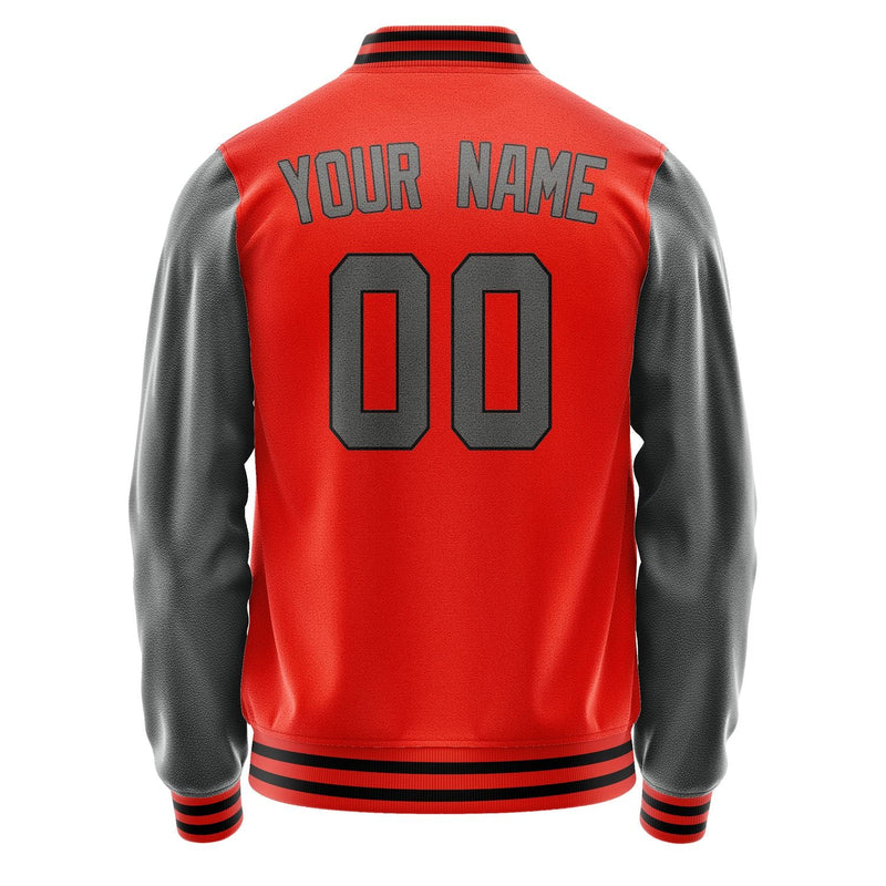 Custom Orange Red Dark Grey Jacket JA1212201217B31720