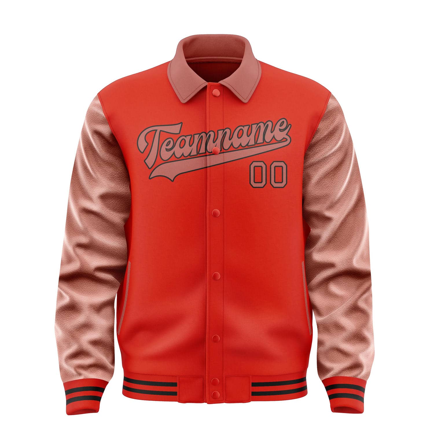 カスタムオレンジレッドコッパーローズジャケット