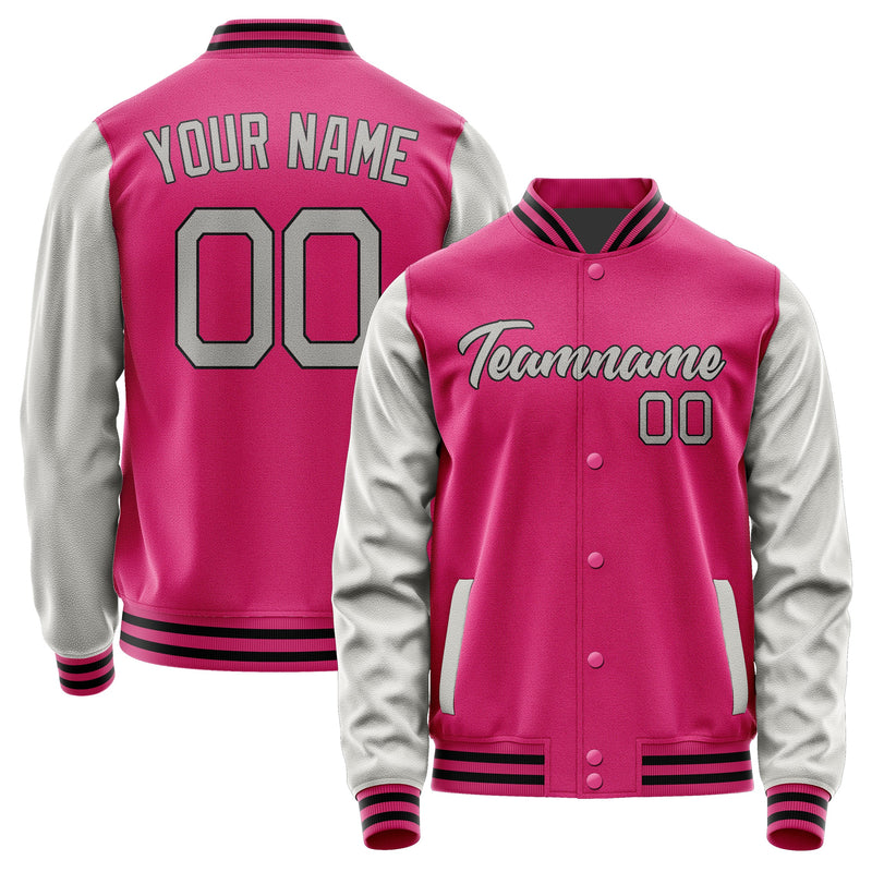 Custom Pink Gray Jacket JA1313041317B21704