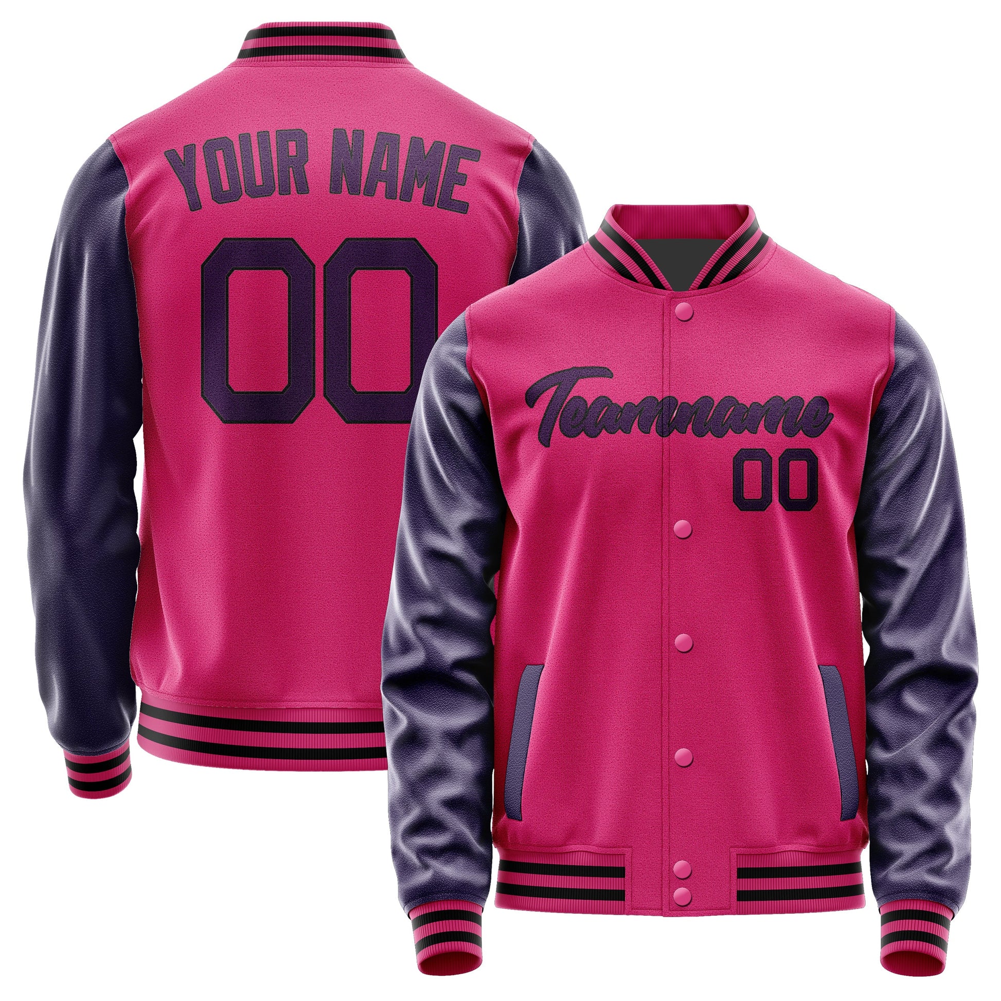 Custom Pink Purple Jacket JA1313071317B21707