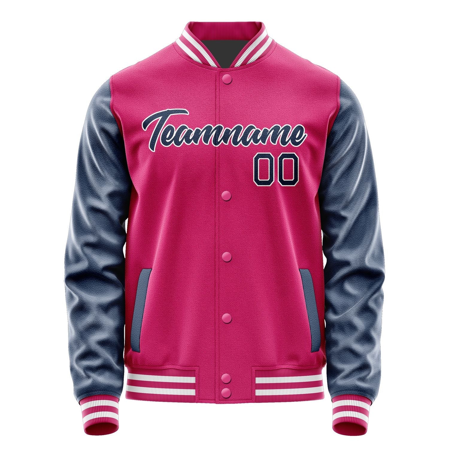 Custom Pink Blue Jacket JA1313101318B21810