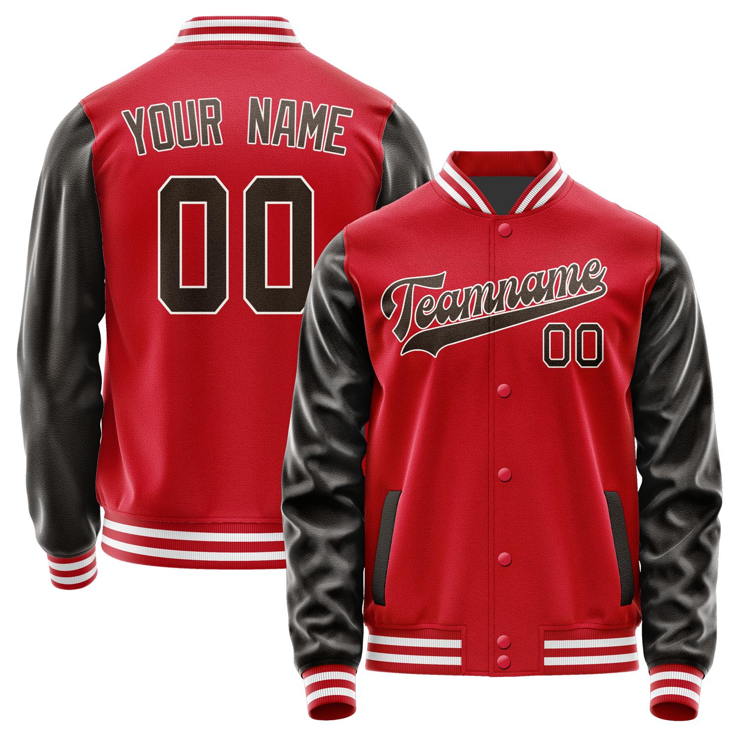 Custom Red Brown Jacket JA1414011418B31801