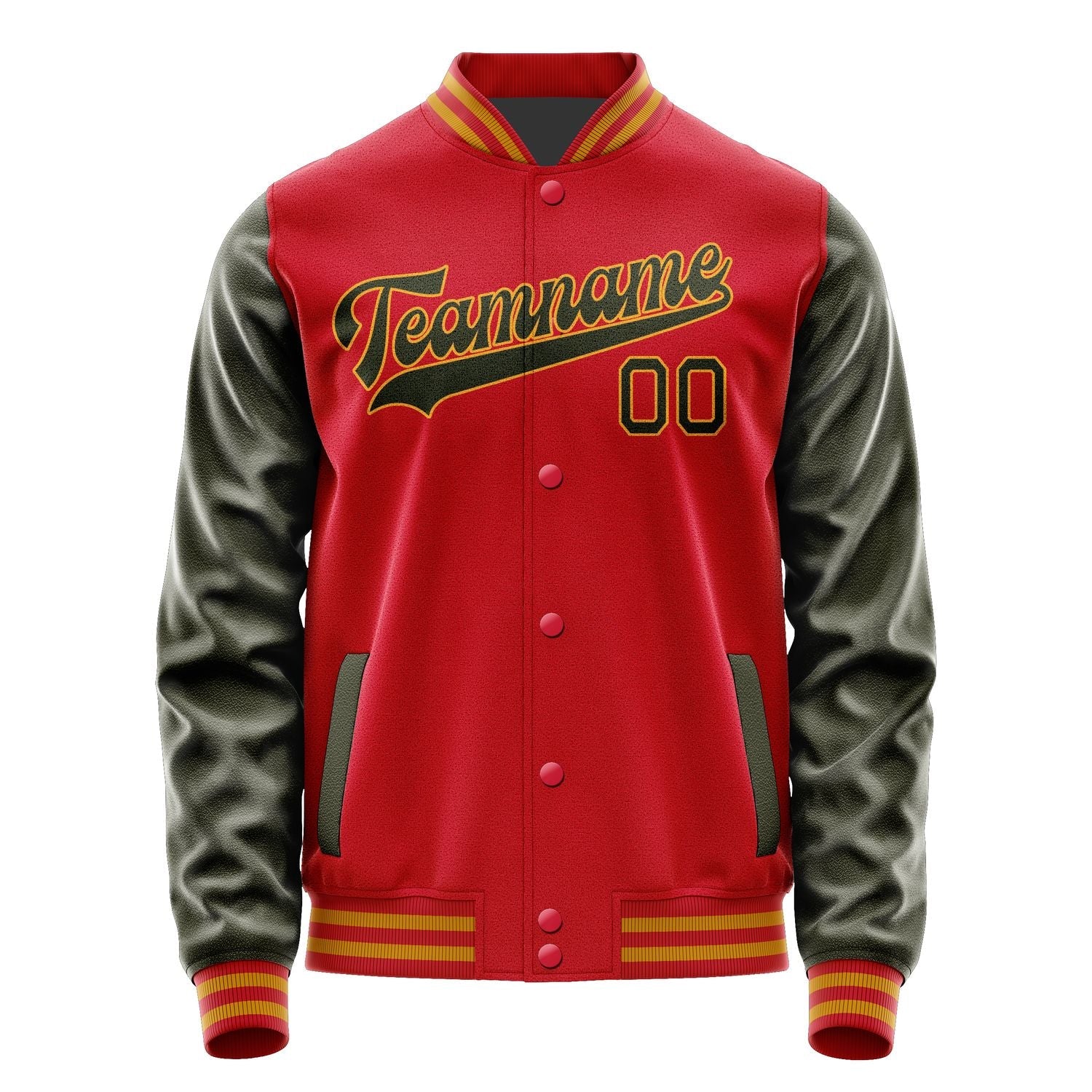 Custom Red Olive Jacket JA1414021419B31902