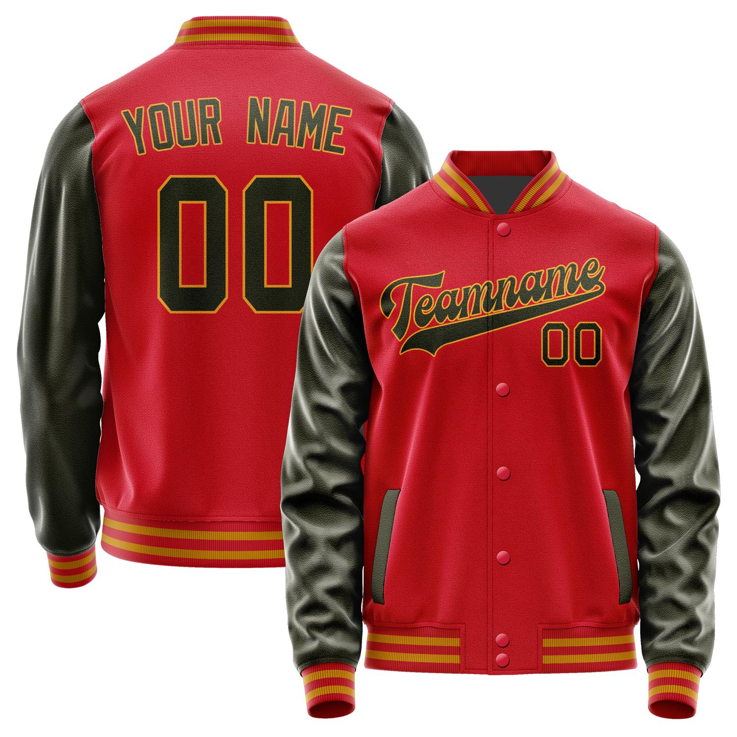 Custom Red Olive Jacket JA1414021419B31902