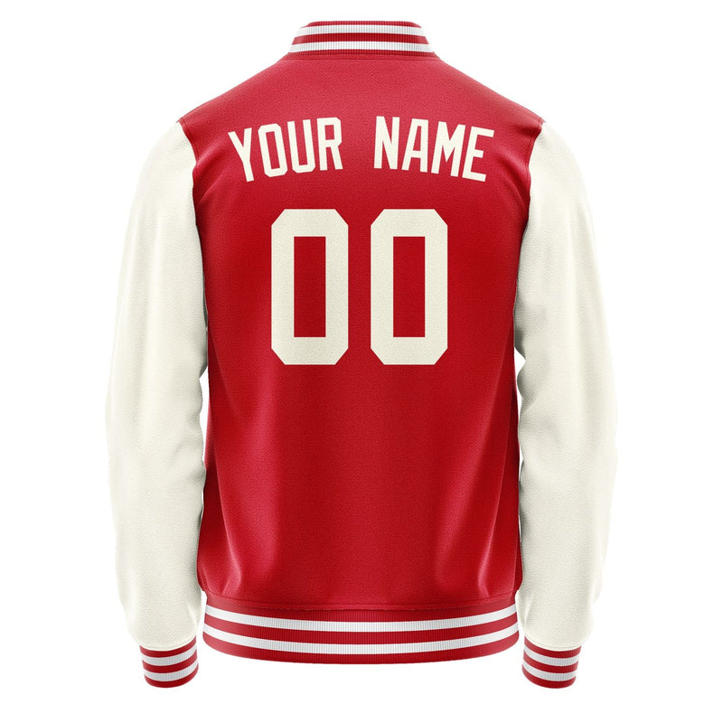 Custom Red Cream Jacket JA1414031418B31803