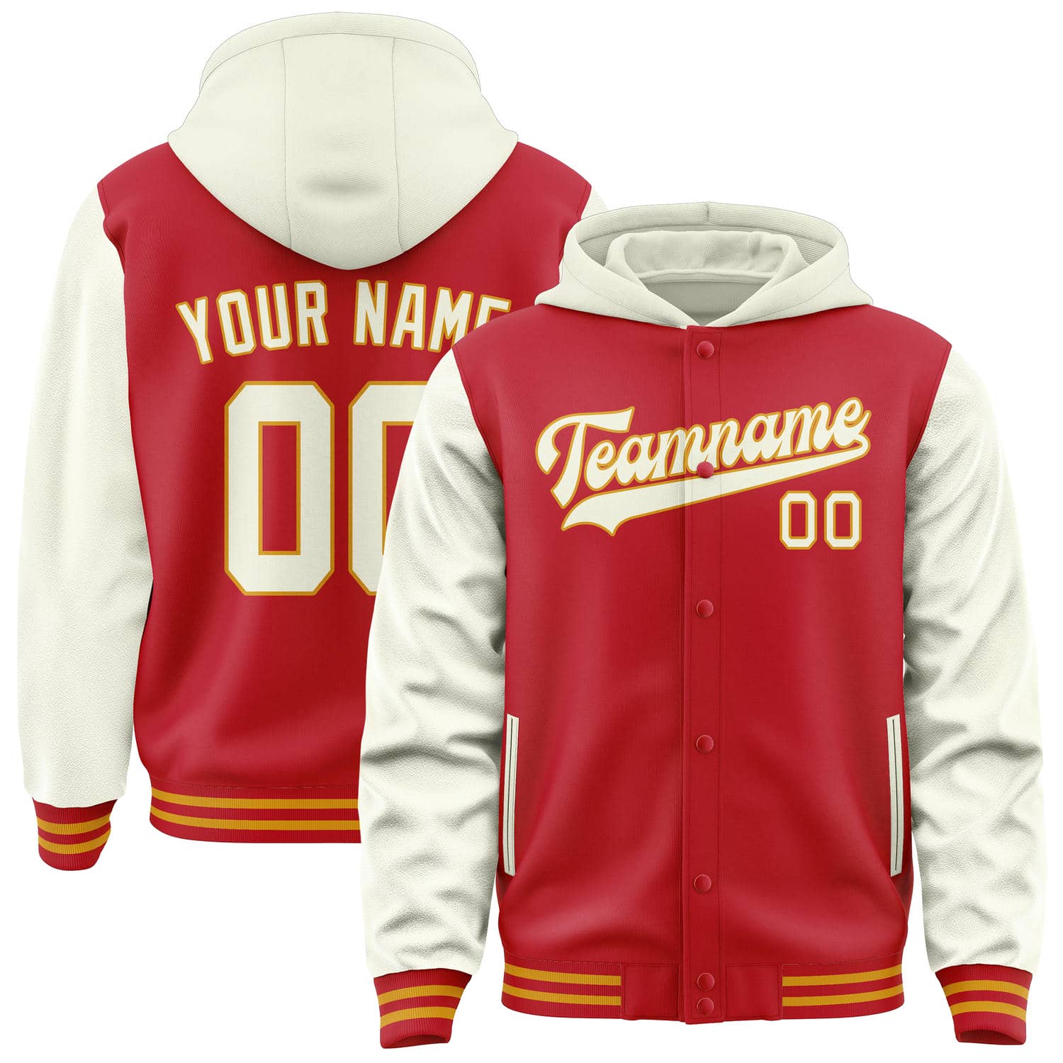 カスタムレッドクリームジャケット