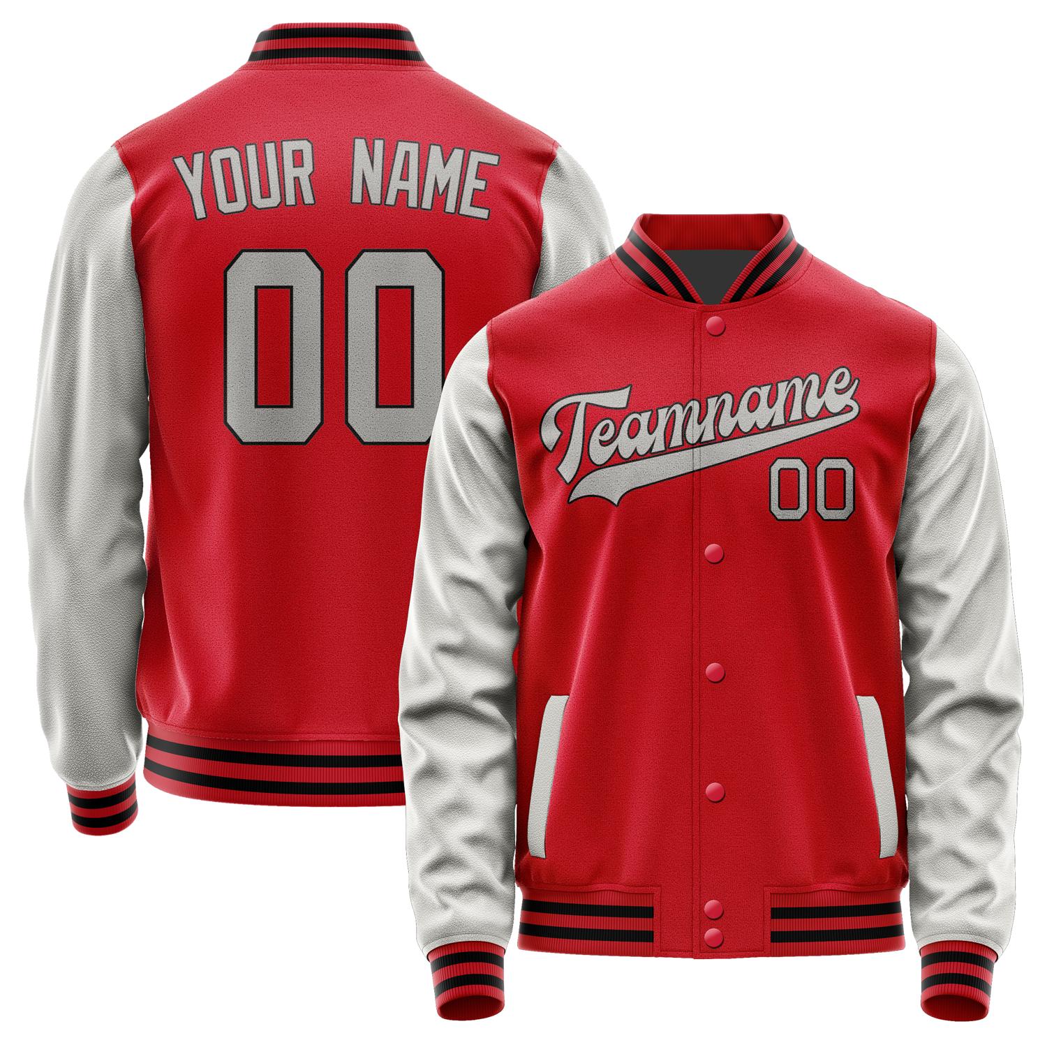 Custom Red Gray Jacket JA1414041417B31704