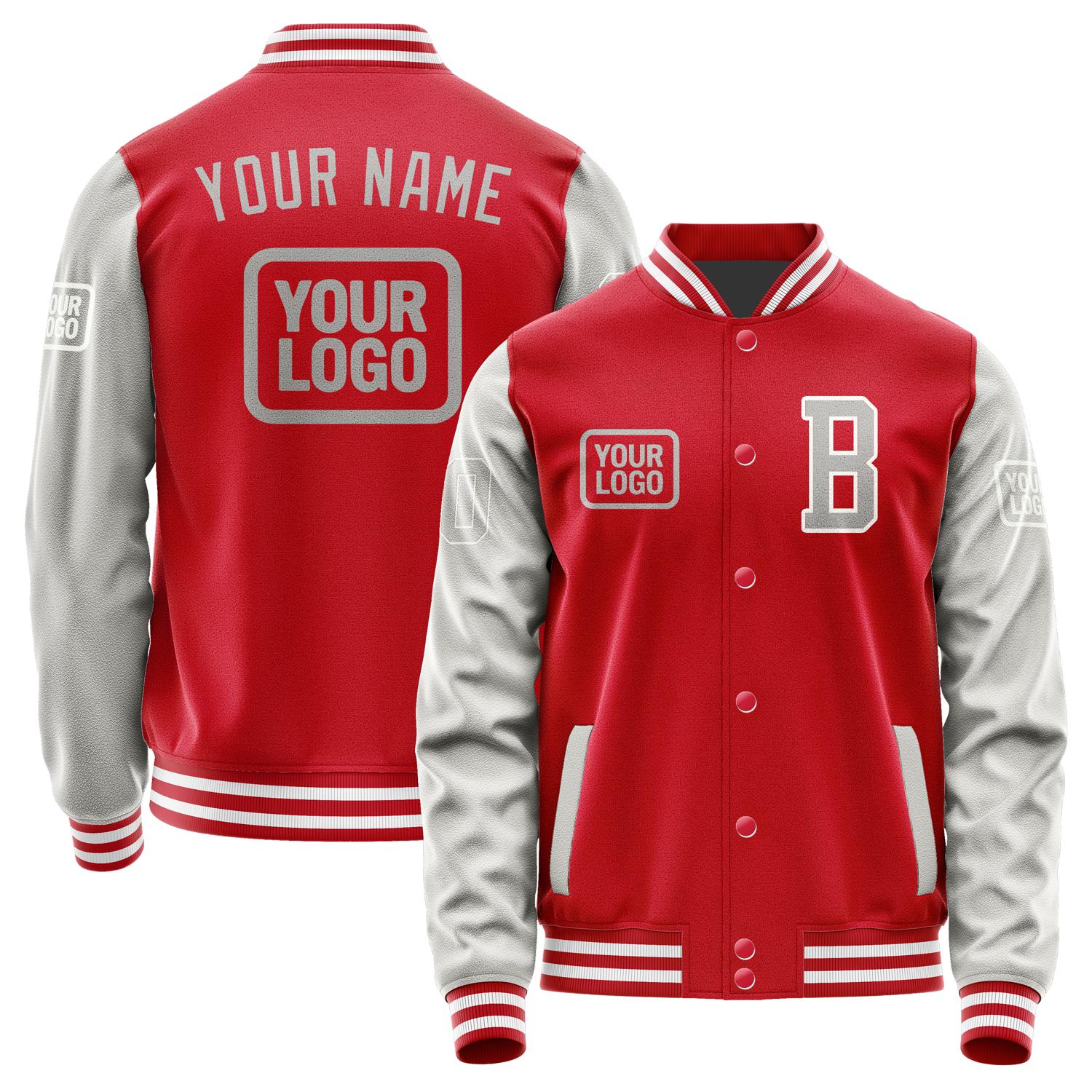 Custom Red Gray Jacket JA141404141818040418