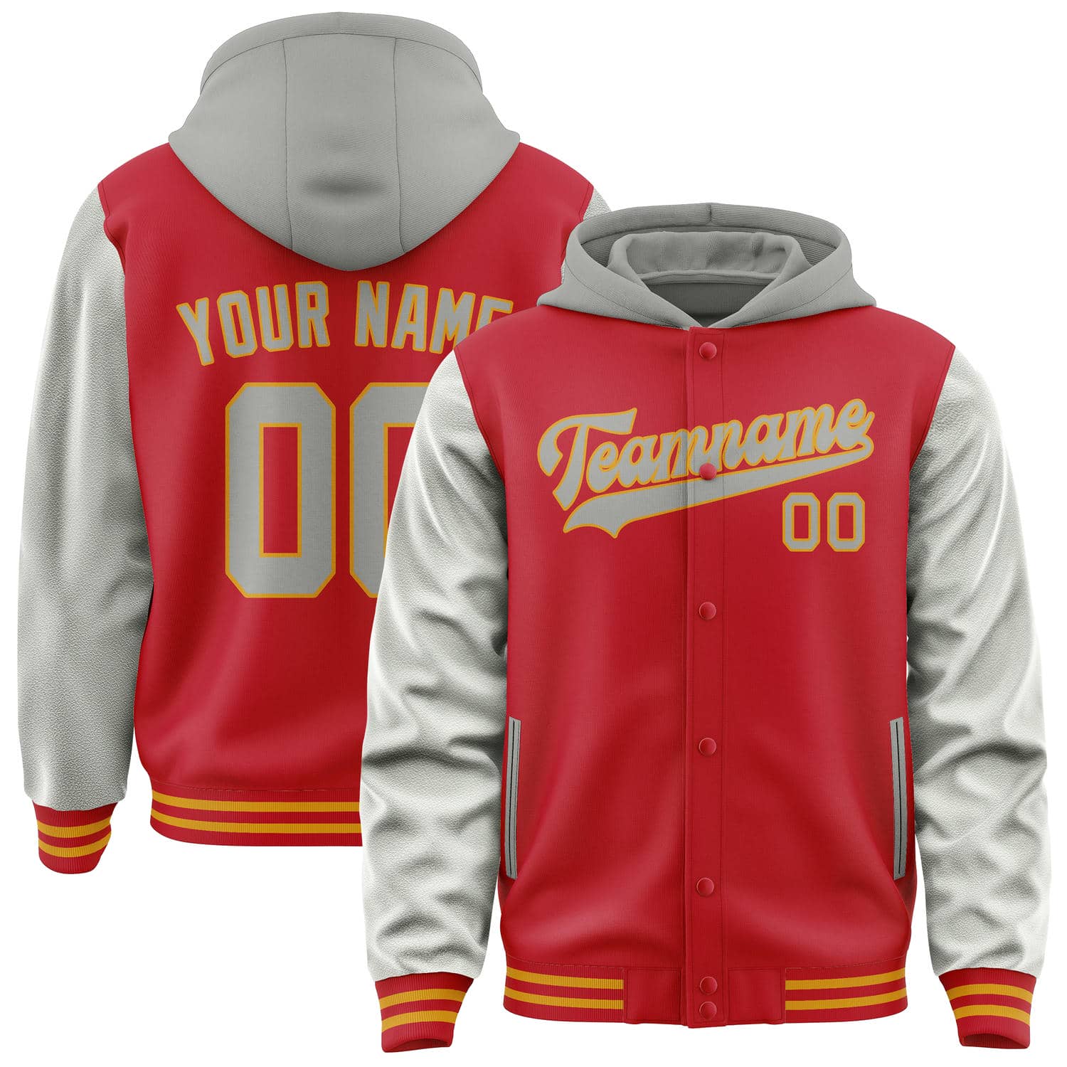 カスタムレッドグレージャケット