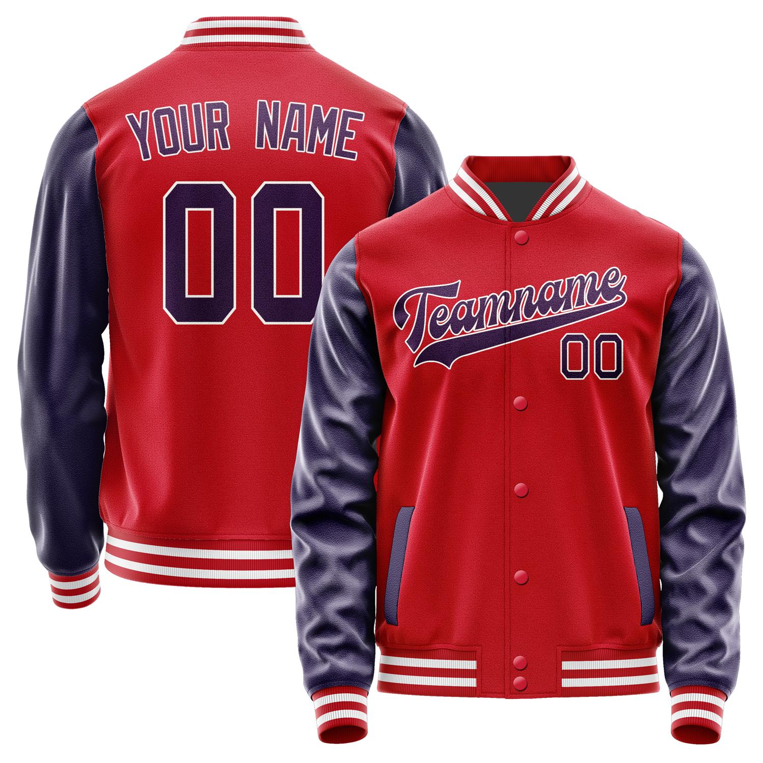 Custom Red Purple Jacket JA1414071418B31807