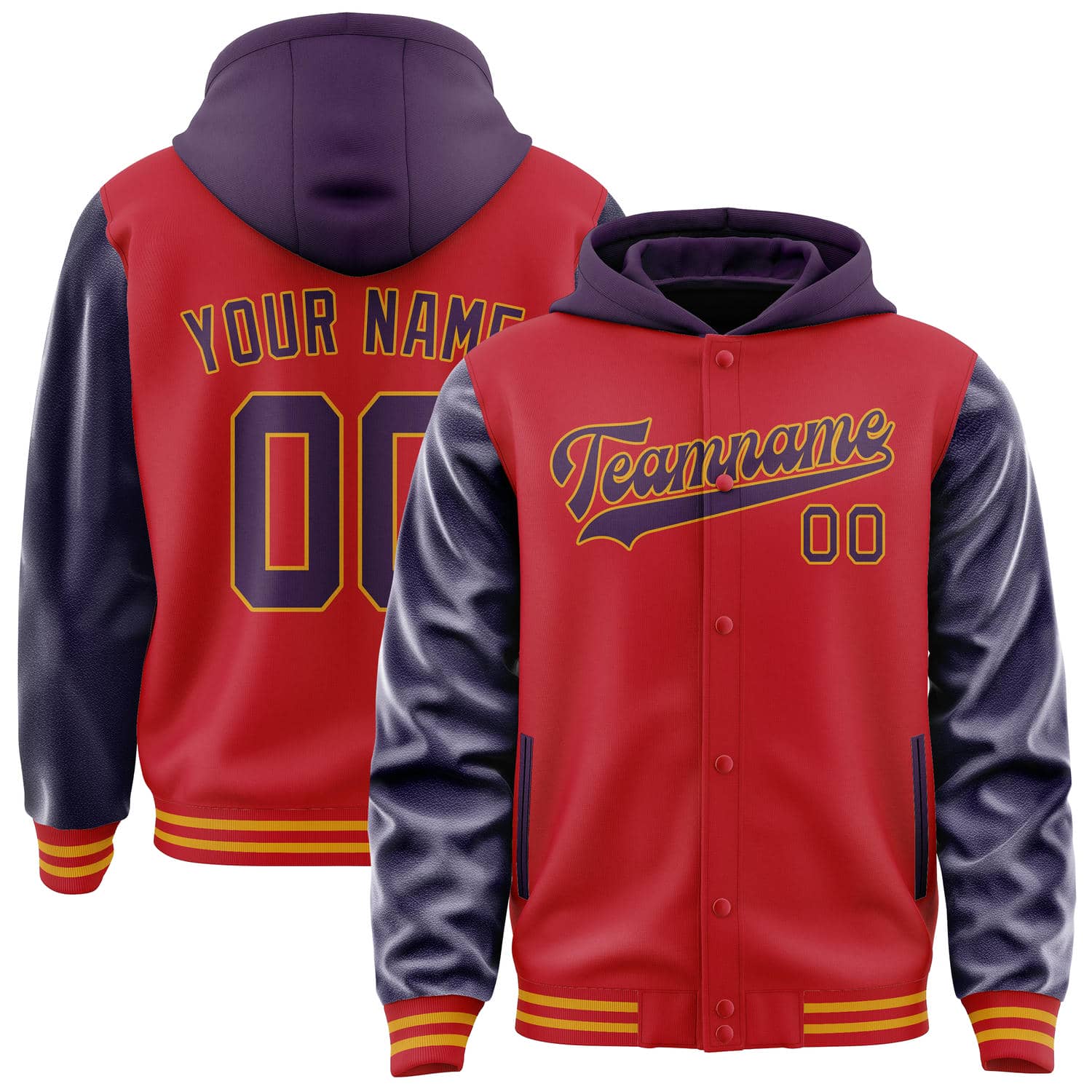 カスタムレッドパープルジャケット