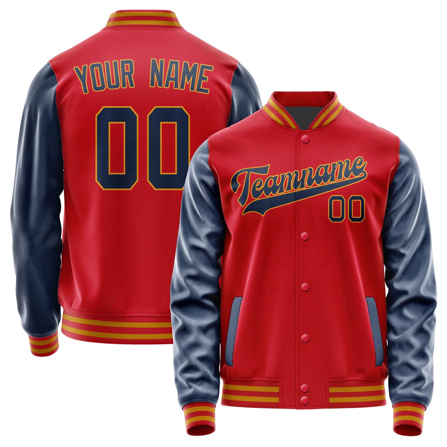 Custom Red Blue Jacket JA1414101419B31910