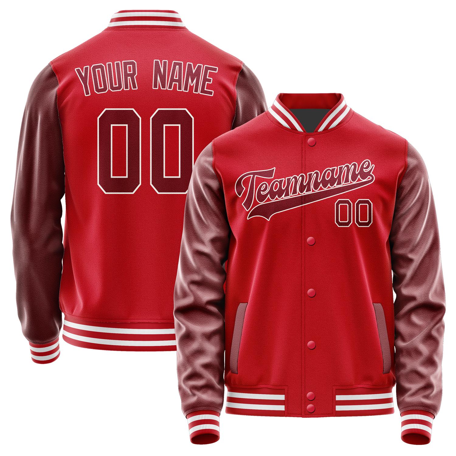 Custom Red Crimson Red Jacket JA1414151418B31815
