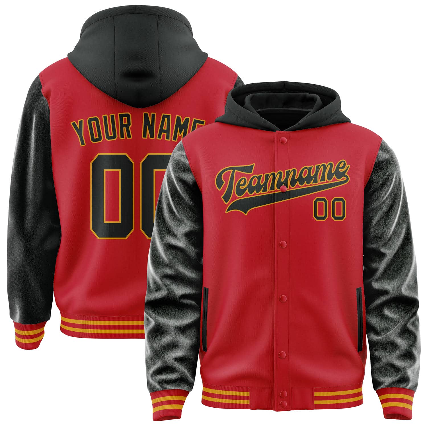 カスタムレッドブラックジャケット