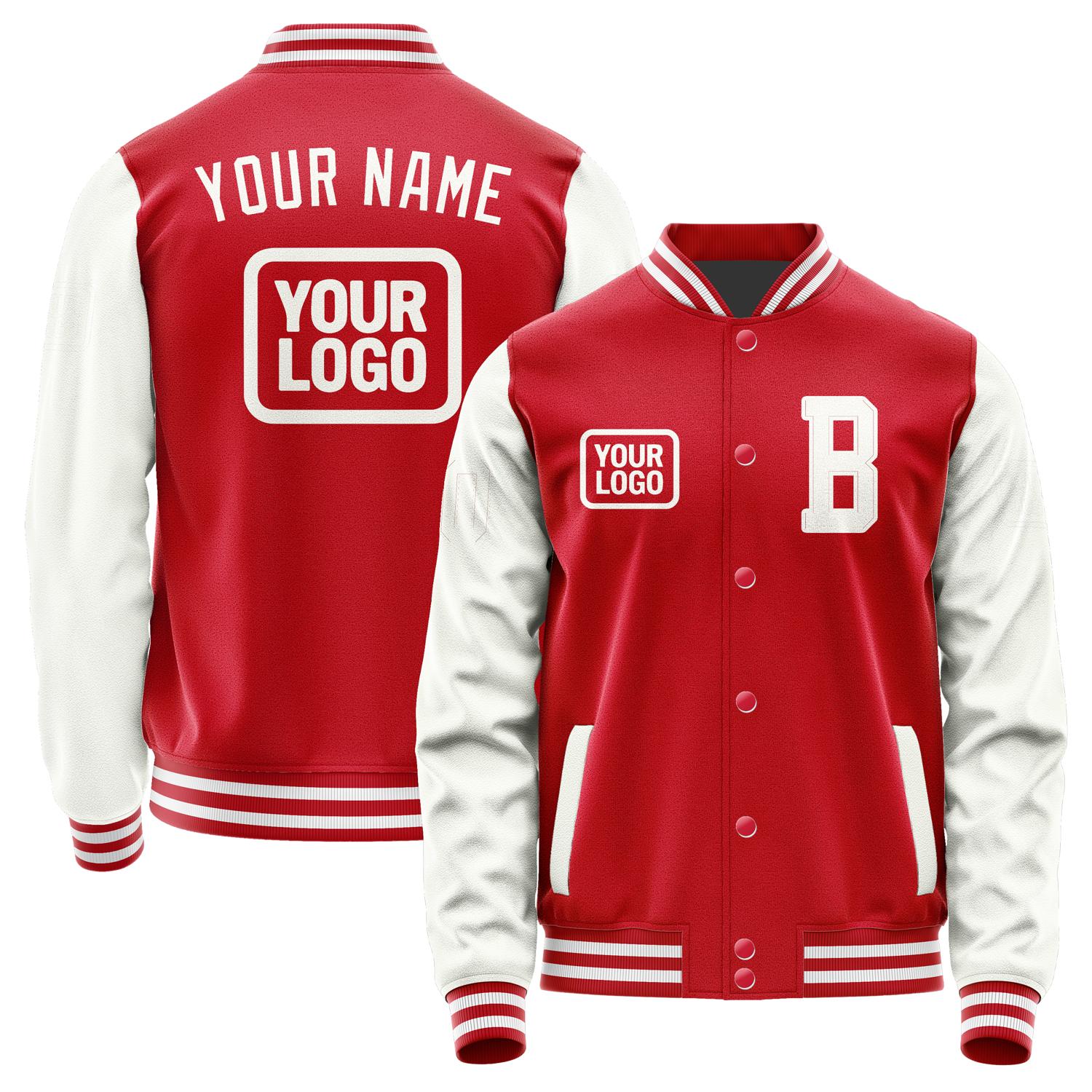 Custom Red White Jacket JA141418141818181818