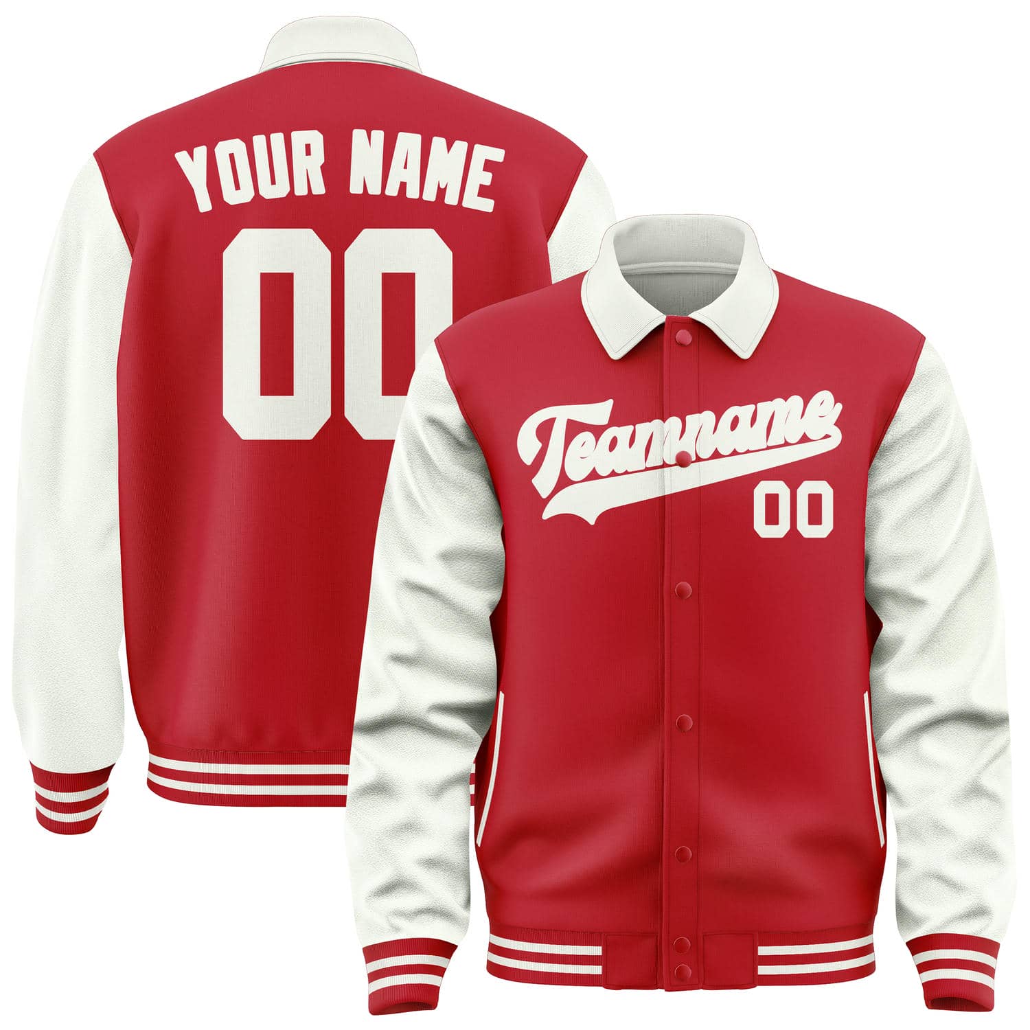 カスタムレッドホワイトジャケット