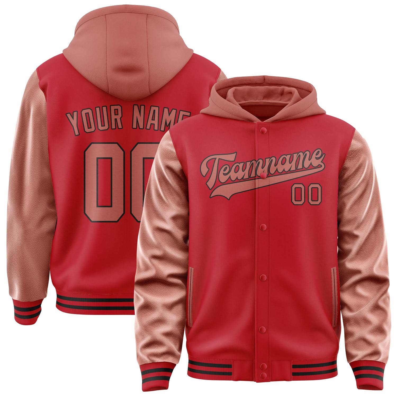 Custom Red Copper Rose Jacket