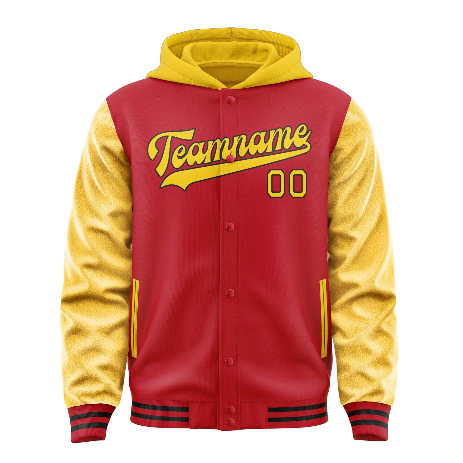 Custom Red Gold Jacket