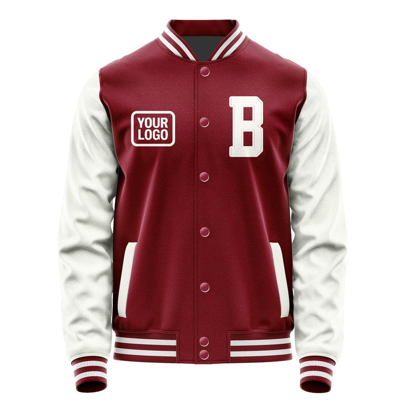 Custom Crimson Red White Jacket JA151518151818181818
