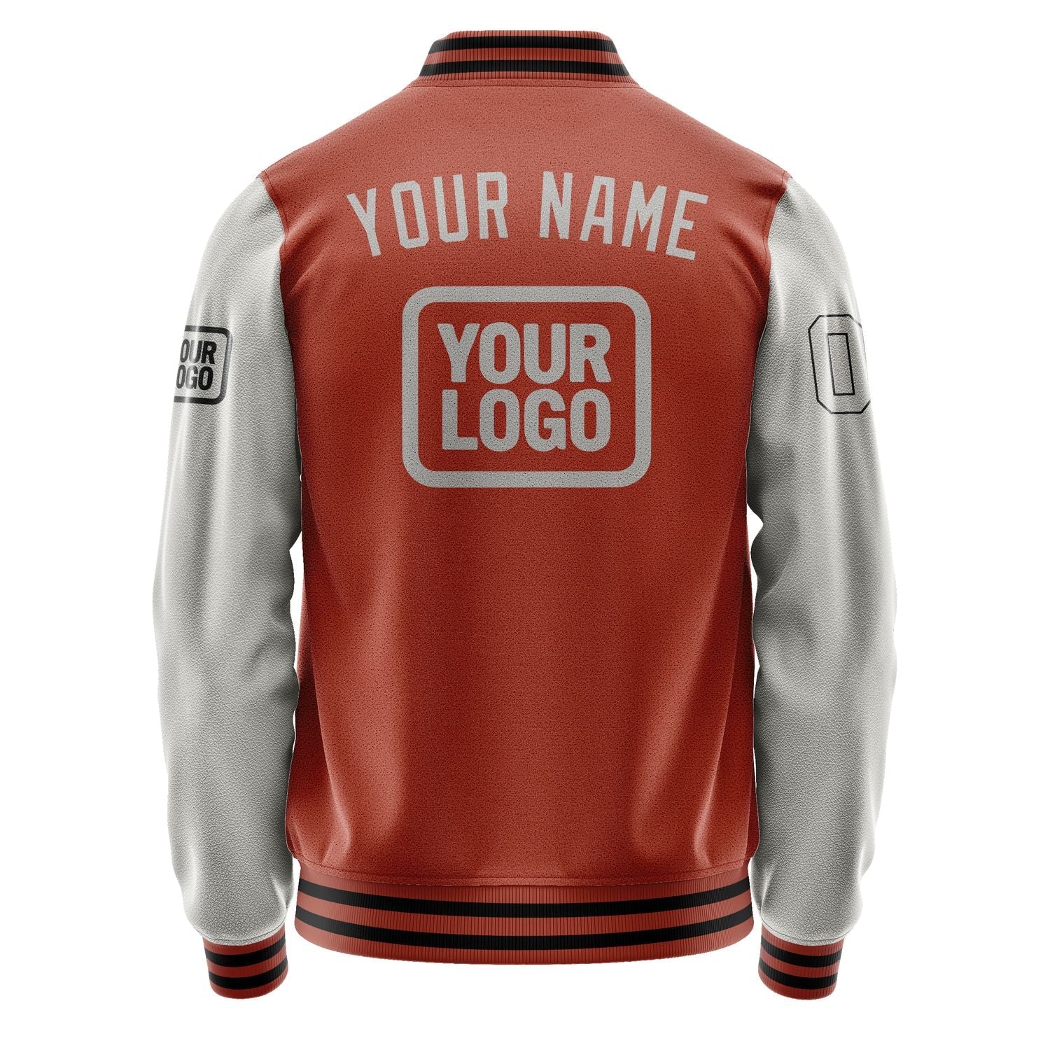 Custom Coral Red Gray Jacket JA161604161717040417