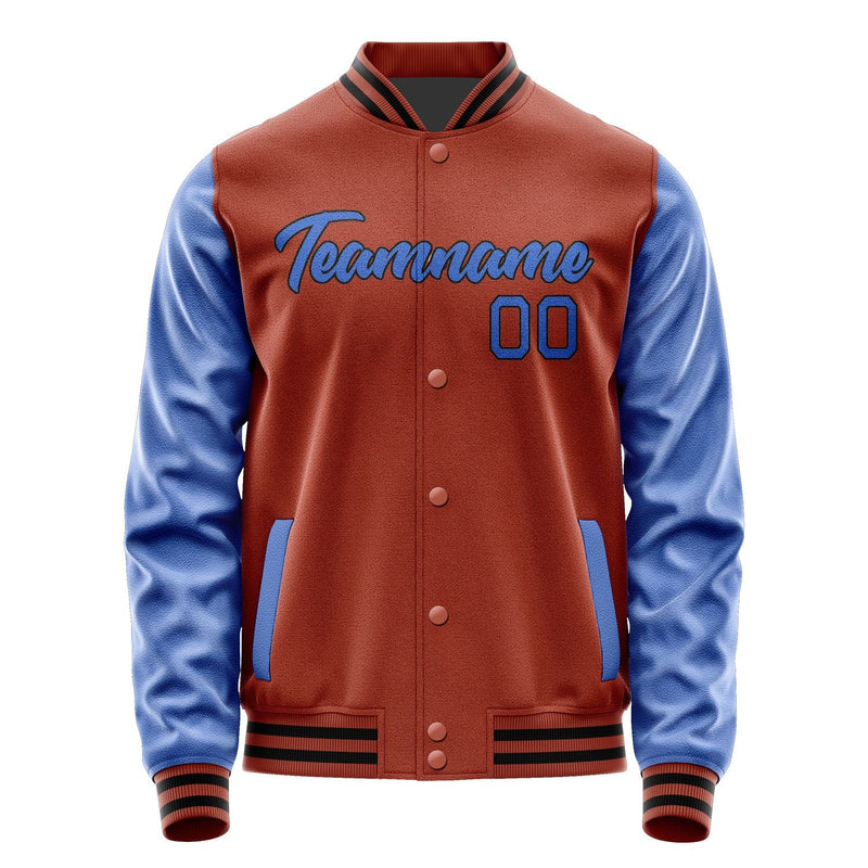 Custom Coral Red Sky Blue Jacket JA1616091617B21709
