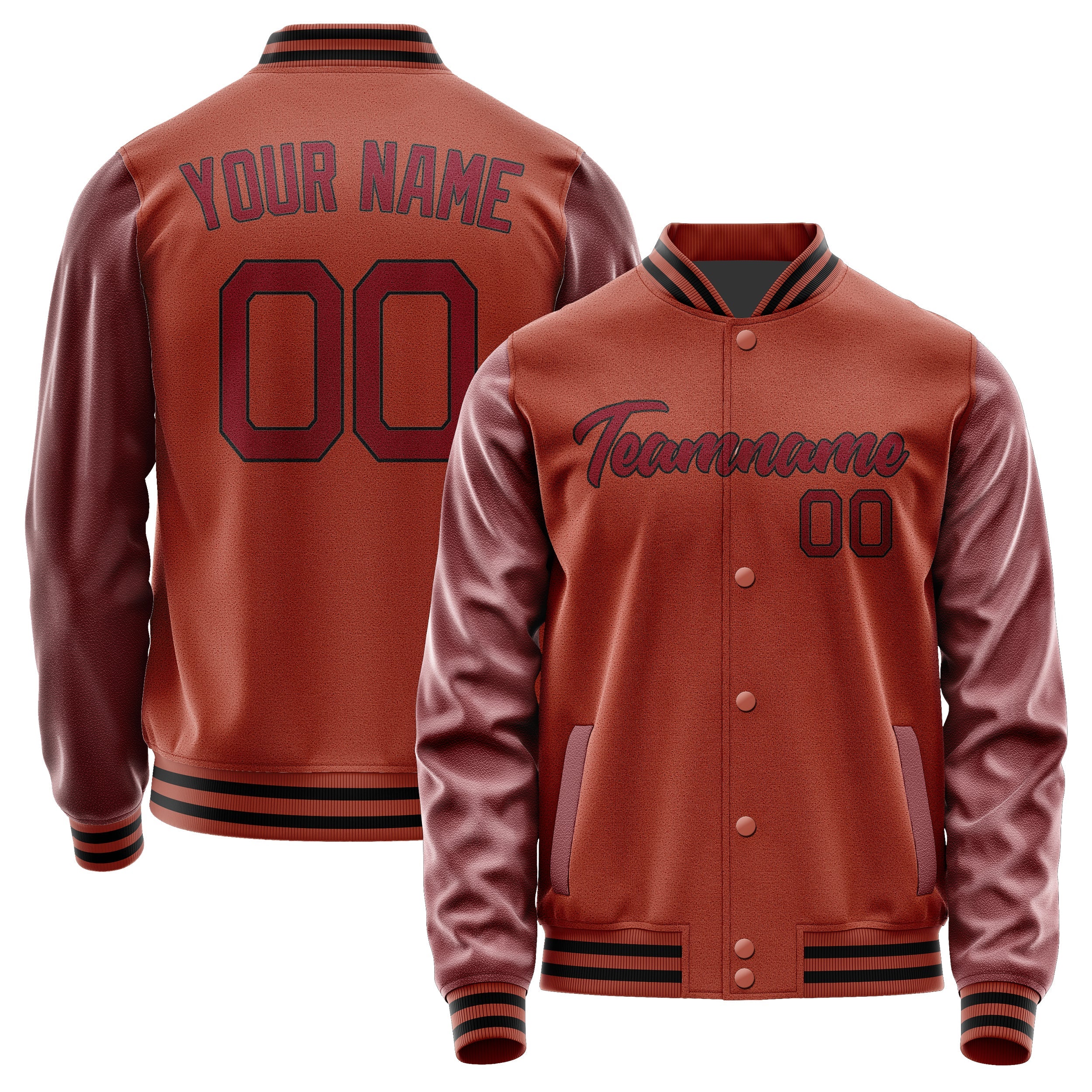Custom Coral Red Crimson Red Jacket JA1616151617B21715