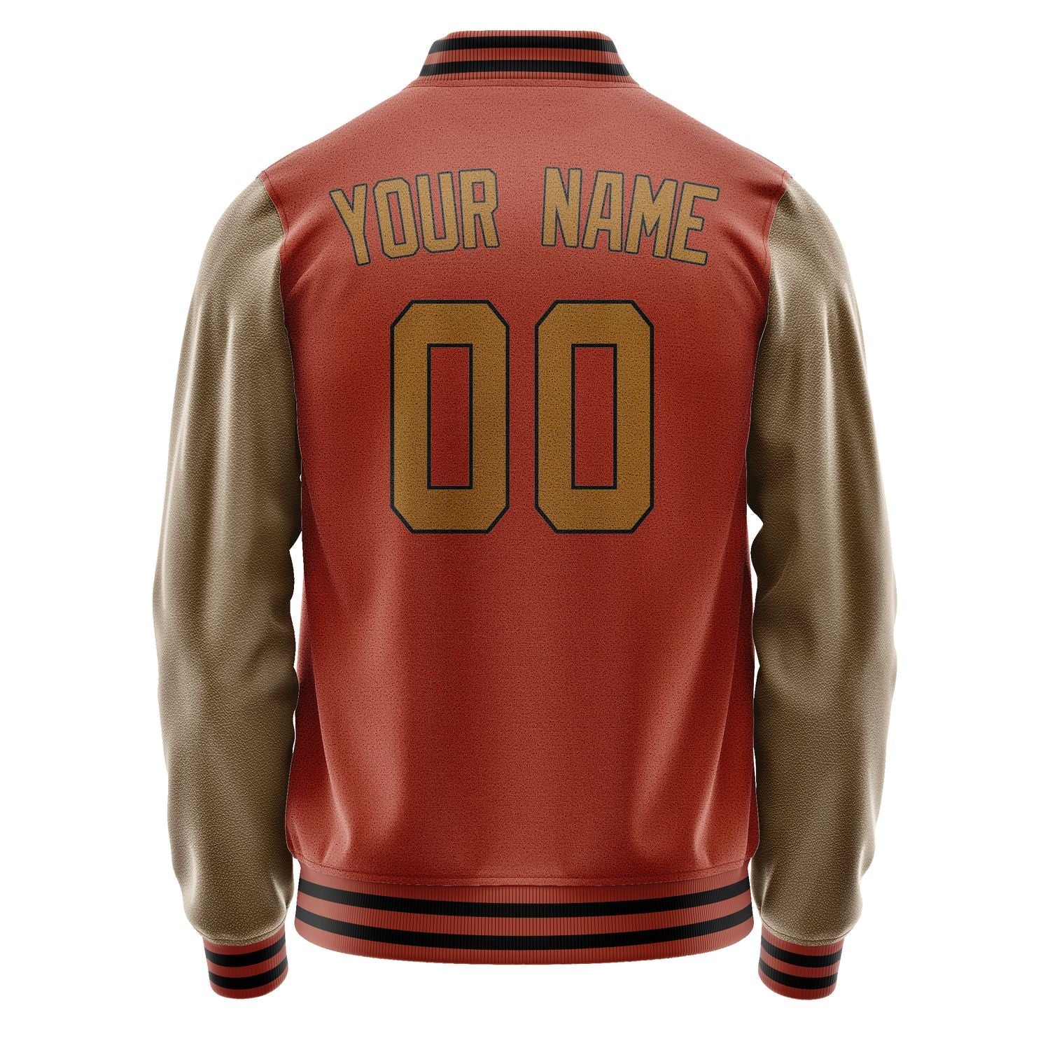 Custom Coral Red Khaki Jacket JA1616221617B31722