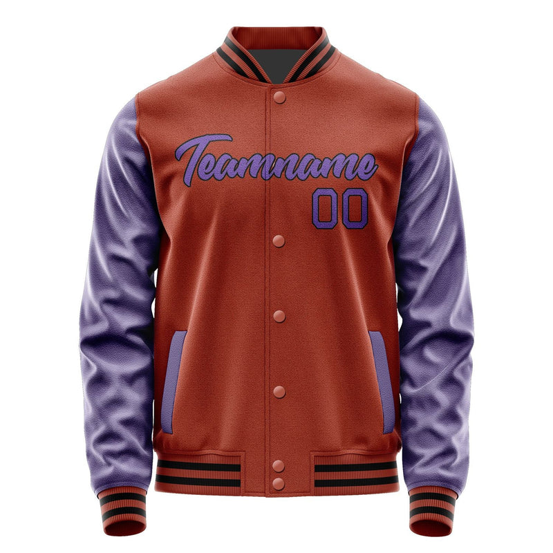 Custom Coral Red Light Purple Jacket JA1616231617B21723
