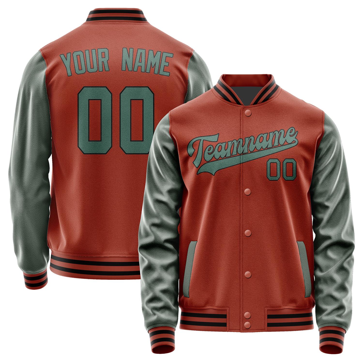 Custom Coral Red Blue Green Jacket JA1616271617B31727