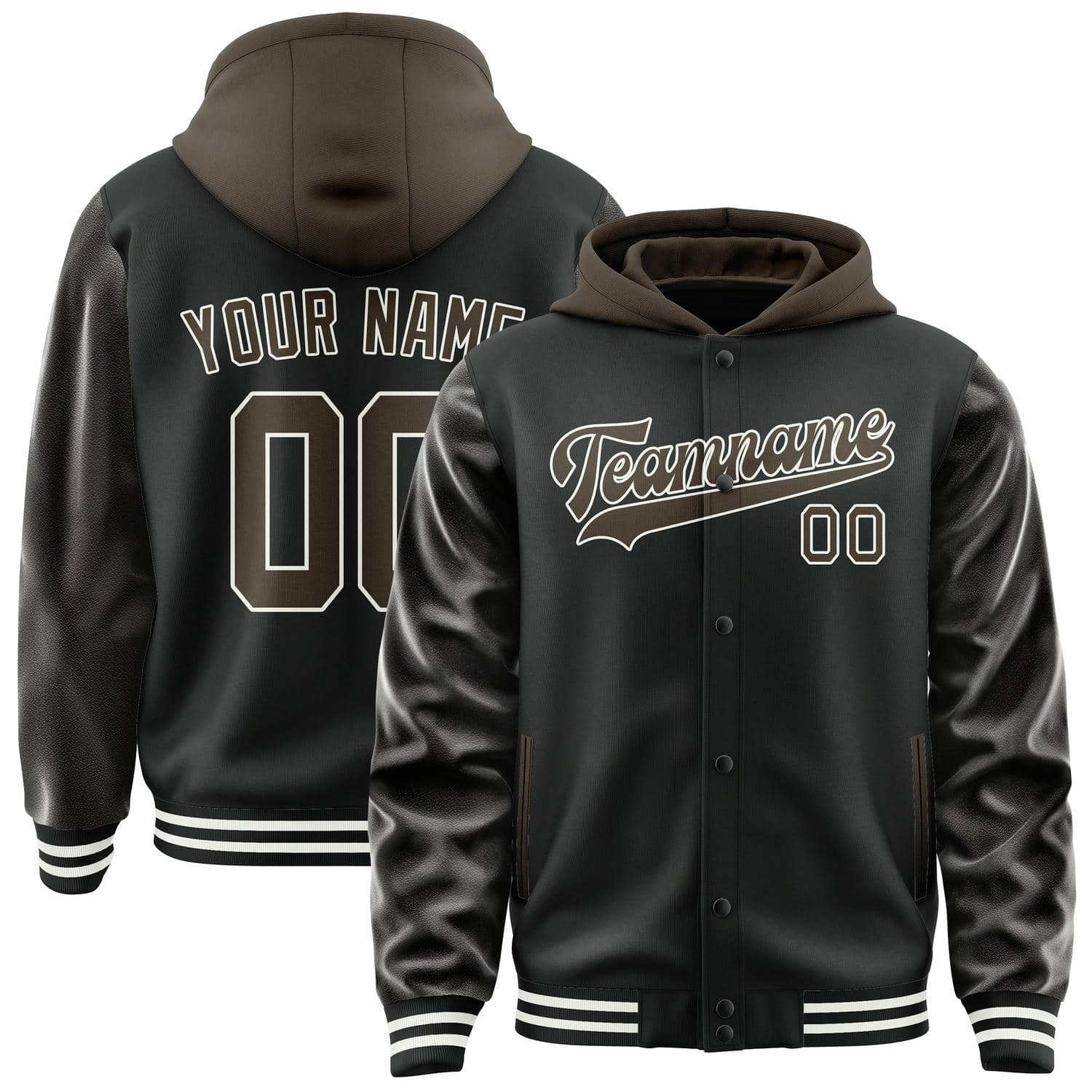 カスタムブラックブラウンジャケット