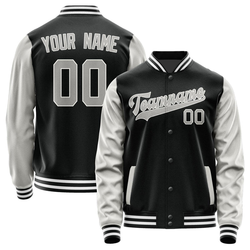 Custom Black Gray Jacket JA1717041718B31804