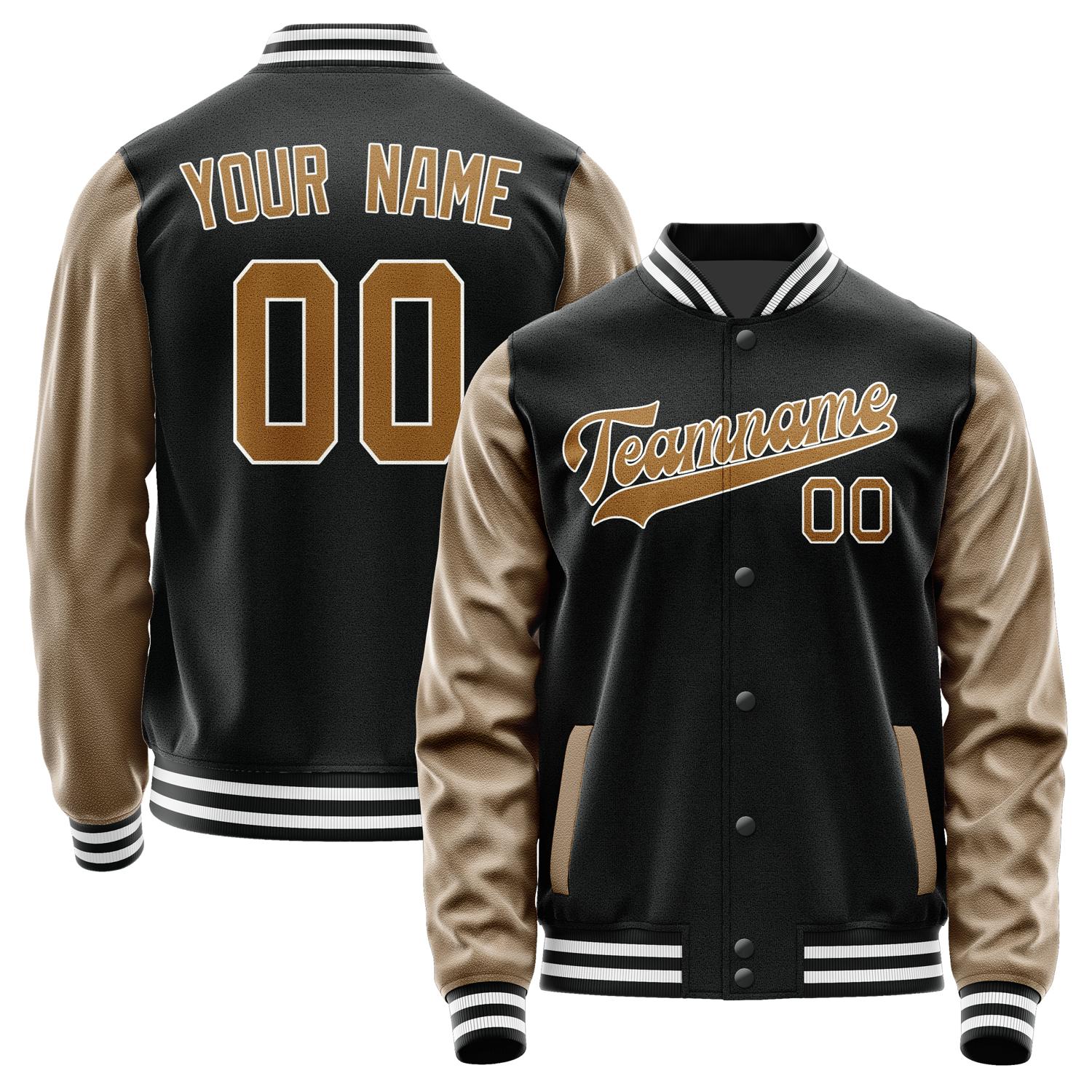 Custom Black Khaki Jacket JA1717221718B31822