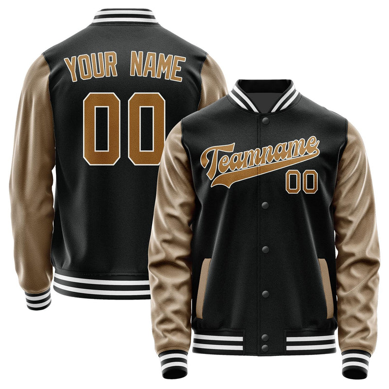Custom Black Khaki Jacket JA1717221718B31822