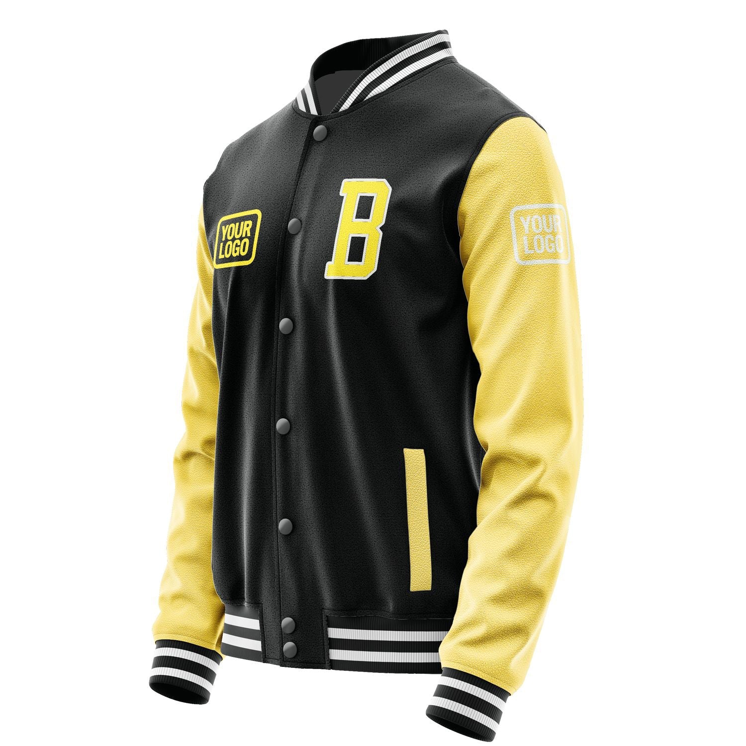 Custom Black Light Yellow Jacket JA171726171818262618